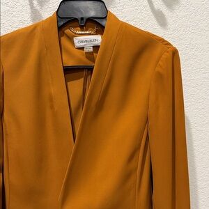 Calvin Klein Women's Mustard Orange Blazer